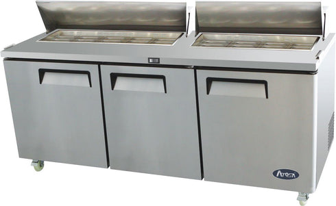 Atosa Sandwich Prep Table 3 Door Refrigerator 598L - MSF8304