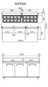 Atosa Sandwich Prep Table 3 Door Refrigerator 598L - MSF8304