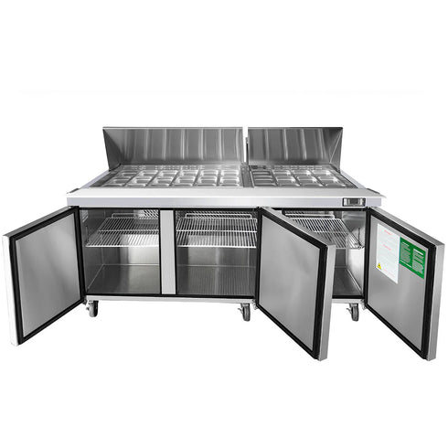 ATOSA 3 Door Sandwich Prep Table Fridge 1846mm - MSF8308