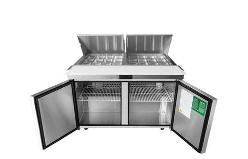 ATOSA 2 DOOR SANDWICH PREP TABLE FRIDGE 1530 MM - MSF8307