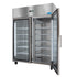 Nuline Two Door Laboratory Fridge – Glass Doors – Stainless Steel – 1400 litres - MF140TNG