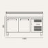 Exquisite Stainless Steel Top Food Preparation Refrigerators - MTC263H