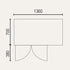 Exquisite Two Glass Door Underbench Fridge - USC260G