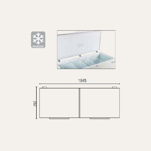 Exquisite Stainless Steel Top Storage Chest Freezers - ESS760H