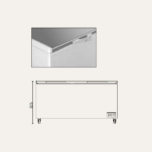 Exquisite Stainless Steel Top Storage Chest Freezers - ESS760H