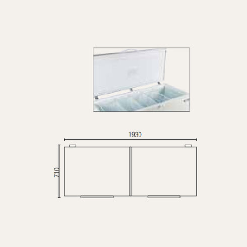 Exquisite 561 Litre Stainless Steel Top Chest Freezer - ESS660H