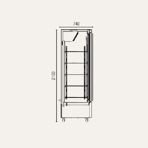 Exquisite Three Glass Door Upright Display Fridge - SMC1600
