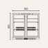 Exquisite Two Swing Doors Backbar Display Fridge - UBC210