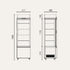 Exquisite White Four Sided Glass Upright Display Fridge - CTD235