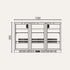 Exquisite Three Swing Doors Backbar Display Fridge - UBC330