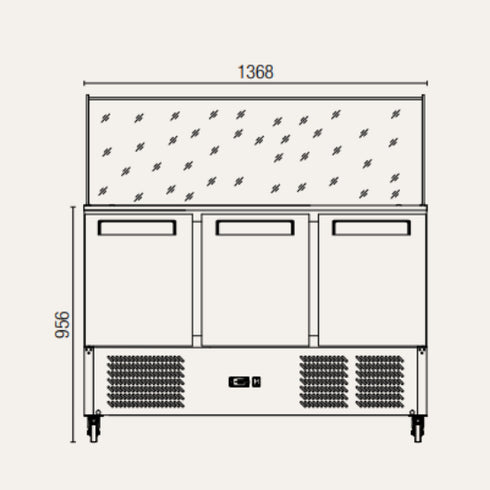 Exquisite Saladette Food Preparation Fridge – Static -