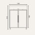 Exquisite Two Doors Stainless Steel Upright Chiller Glass Door - GSC1410G