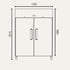 Exquisite Two Solid Doors Upright Storage Freezers - GSF1200H