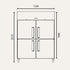 Exquisite Two Solid Doors Upright Storage Freezers - GSF1202H