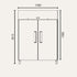 Exquisite Double Door Stainless Steel Chiller 1497 litres - GSC1410H
