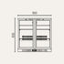 Exquisite Two Swing Doors Backbar Display Fridge - Low Height - UBC210L