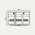 Exquisite Three Swing Doors Backbar Display Fridge - Low Height - UBC330L