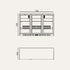 Exquisite Three Sliding Doors Backbar Display Fridge - UBC330S