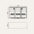 Exquisite Three Sliding Doors Backbar Display Fridge - Low Height - UBC330SL