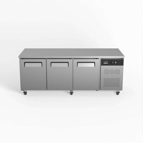 AG Three Door Commercial Worktop / Under Bench Fridge 800mm Depth - PAX3100TN