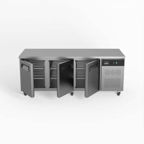 AG Three Door Commercial Worktop / Under Bench Fridge 800mm Depth - PAX3100TN