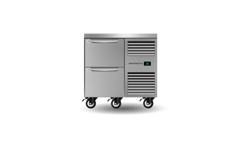 SKOPE Two Drawer One Bay Underbench GN 1/1 Right Hand Fridge PG11.UBR.1.D2.RH