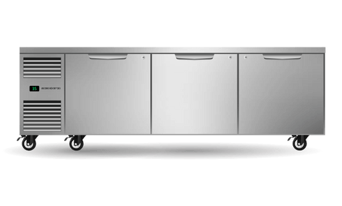SKOPE Three Solid Door Underbench GN2/1 Fridge PG21.UBR.3.SD