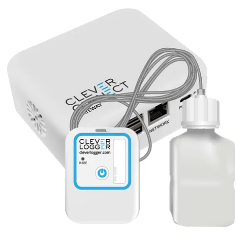 Clever Logger Dual Sensor Starter Kit with leakproof vial - CLKIT-1-TT-V with leakproof vial