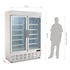 Polar G-Series 2-Door Upright Display Freezer 920Ltr White GH507-A