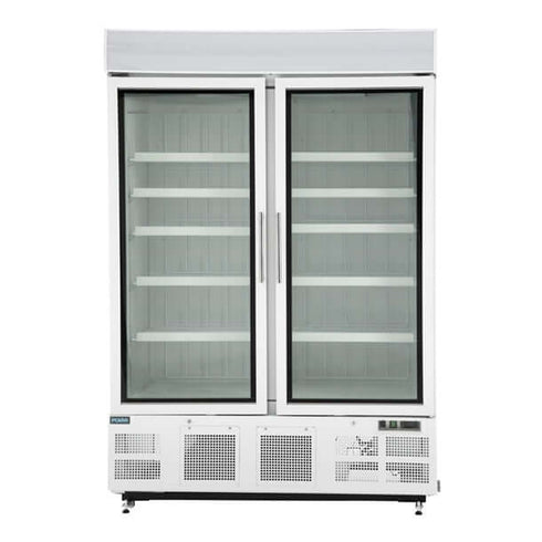 Polar G-Series 2-Door Upright Display Freezer 920Ltr White GH507-A