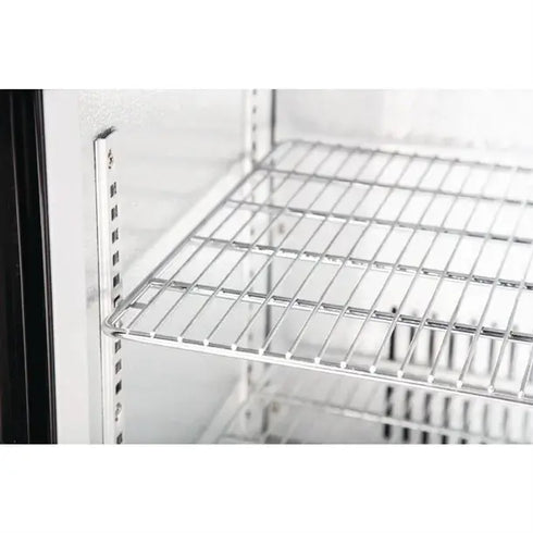 Polar G-Series 900mm Single Solid Door Back Bar Cooler in Black 138Ltr GL015-A