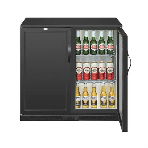 Polar G-Series Back Bar Cooler with Double Solid Doors 208Ltr GL016-A