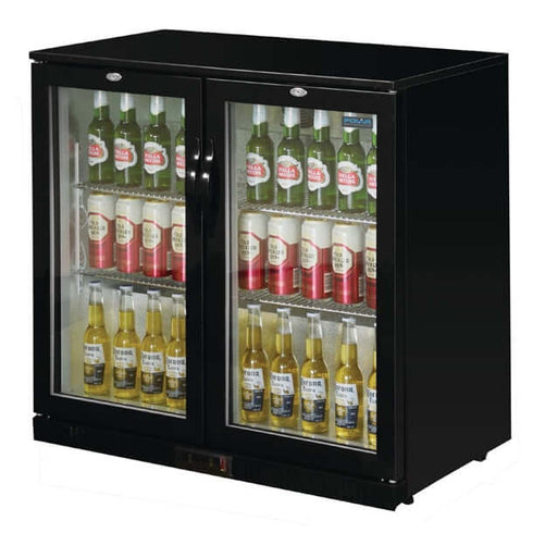 Polar G-Series Counter Back Bar Cooler with Double Hinged Doors 208Ltr GL002-A