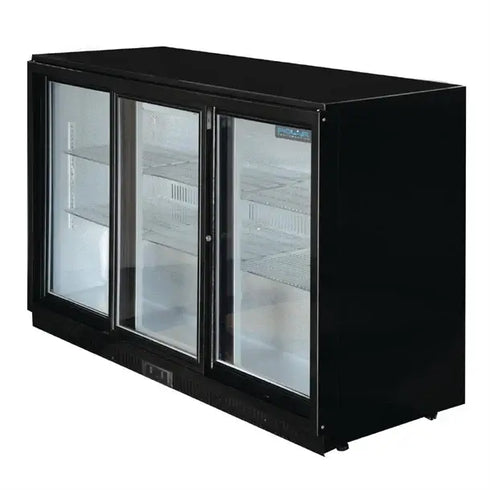 Polar G-Series Counter Back Bar Cooler with Triple Sliding Doors 330Ltr GL006-A