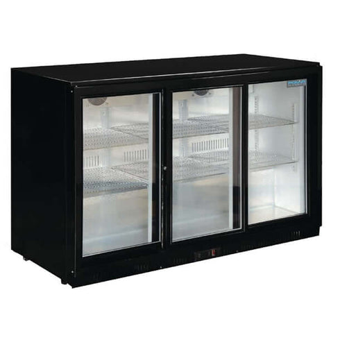 Polar G-Series Counter Back Bar Cooler with Triple Sliding Doors 330Ltr GL006-A