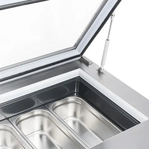 Polar G-Series Countertop Scoop Freezer 4 x Napoli Pans GK068-A