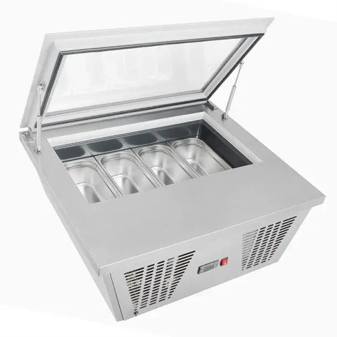 Polar G-Series Countertop Scoop Freezer 4 x Napoli Pans GK068-A
