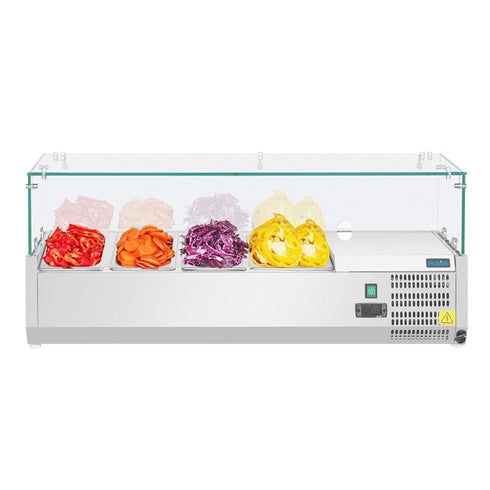 Polar G-Series Countertop Square Glass Prep Fridge GD875-A