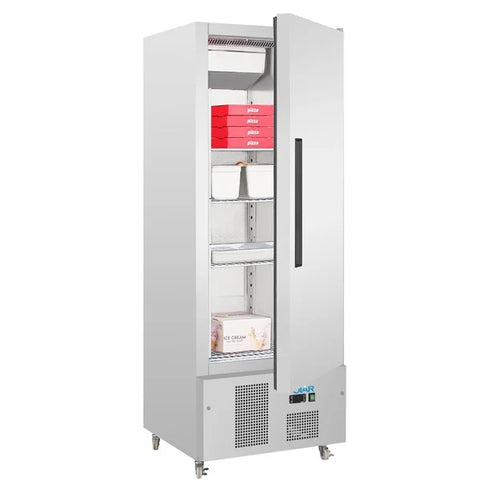 Polar G-Series Single Solid Door Slimline Upright Freezer 440Ltr G591-A