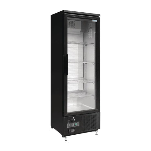 Polar G-Series Upright Back Bar Cooler with Single Glass Hinged Door 307Ltr GJ447-A