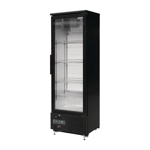Polar G-Series Upright Back Bar Cooler with Single Glass Hinged Door 307Ltr GJ447-A
