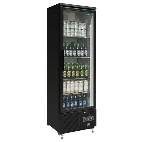 Polar G-Series Upright Back Bar Cooler with Single Glass Hinged Door 307Ltr GJ447-A