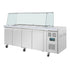 Polar U-Series GN Saladette Counter with Square Sneeze Guard 4 Door UA019-A