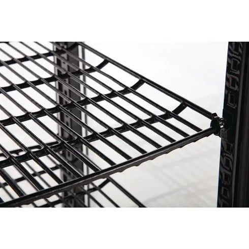 Polar C-Series Curved Door Display Fridge Black 235Ltr DP289-A