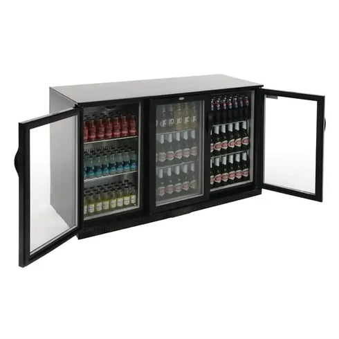Polar G-Series Counter Back Bar Cooler with Triple Hinged Doors 330Ltr GL004-A