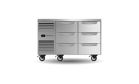 SKOPE Six Drawer Two Bay Underbench GN 1/1 Fridge PG11.UBR.2.D6