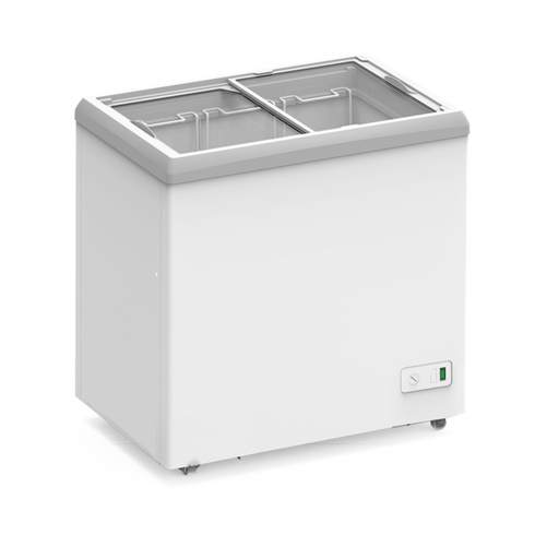 Exquisite Flat Glass Display Chest Freezers with LED Light - SD117