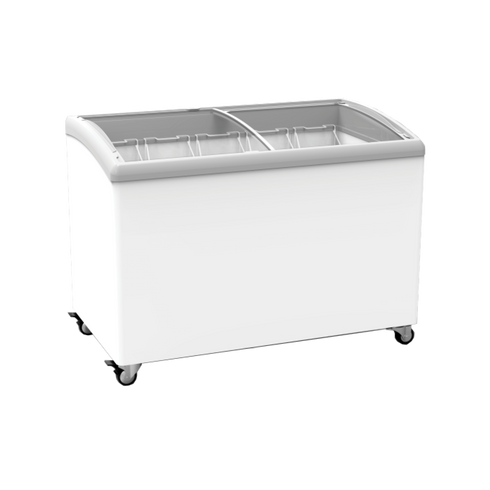 Exquisite Curved Glass Chest Freezer - SD400