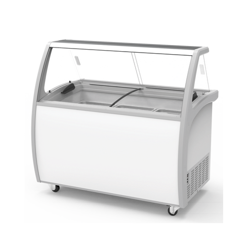 Exquisite Ice Cream Display with Glass Canopy - SD415S2