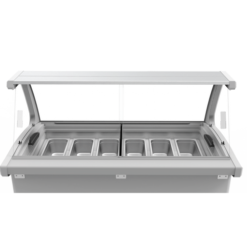 Exquisite Ice Cream Display with Glass Canopy - SD415S2
